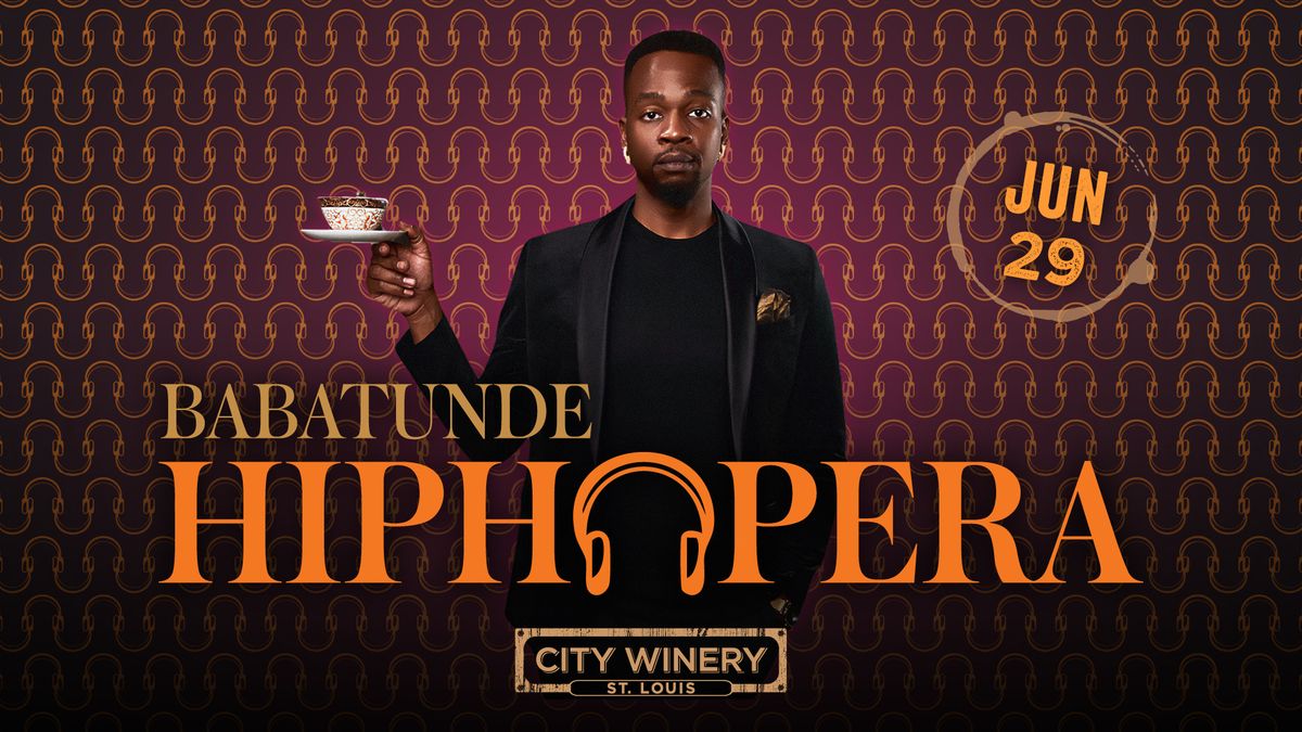 Babatunde Hip Hopera at City Winery STL