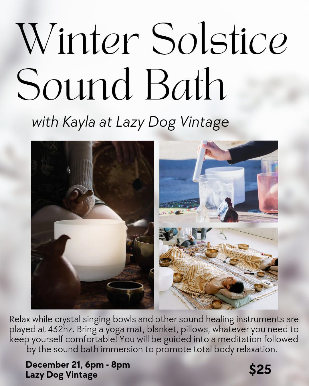 Winter Solstice Sound Bath Immersion