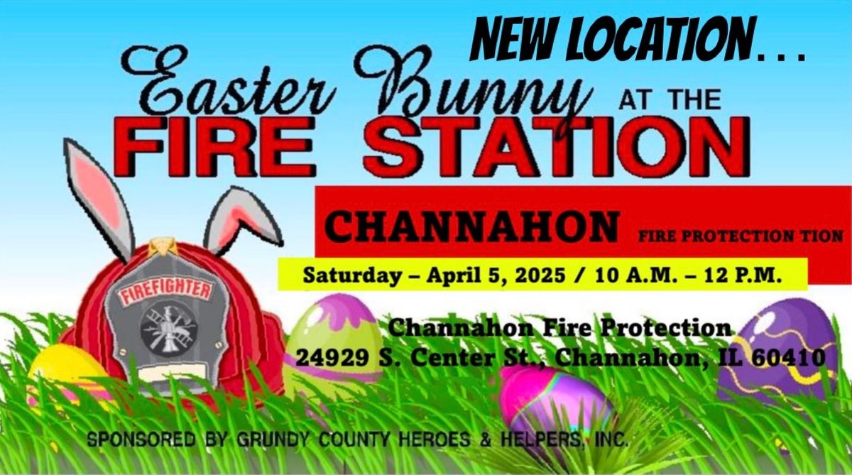 Easter Bunny Visits Channahon Fire Station