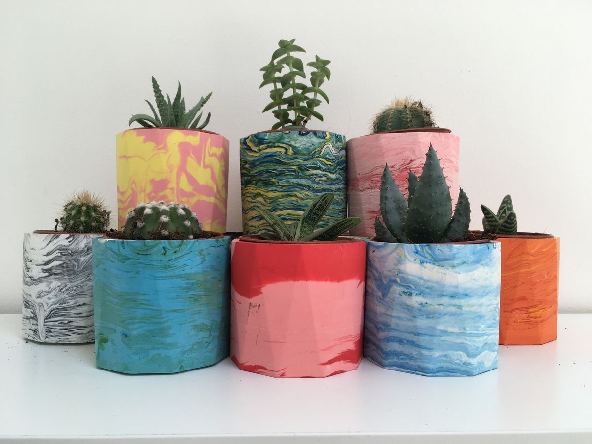 Marbled Plant Pot Making Workshop