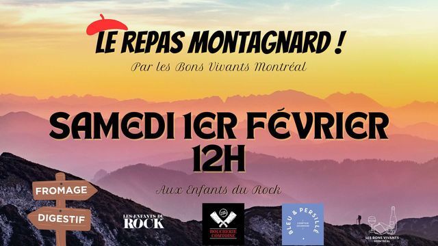 Le repas montagnard !