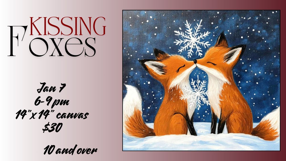 10 and over - Kissing Foxes 