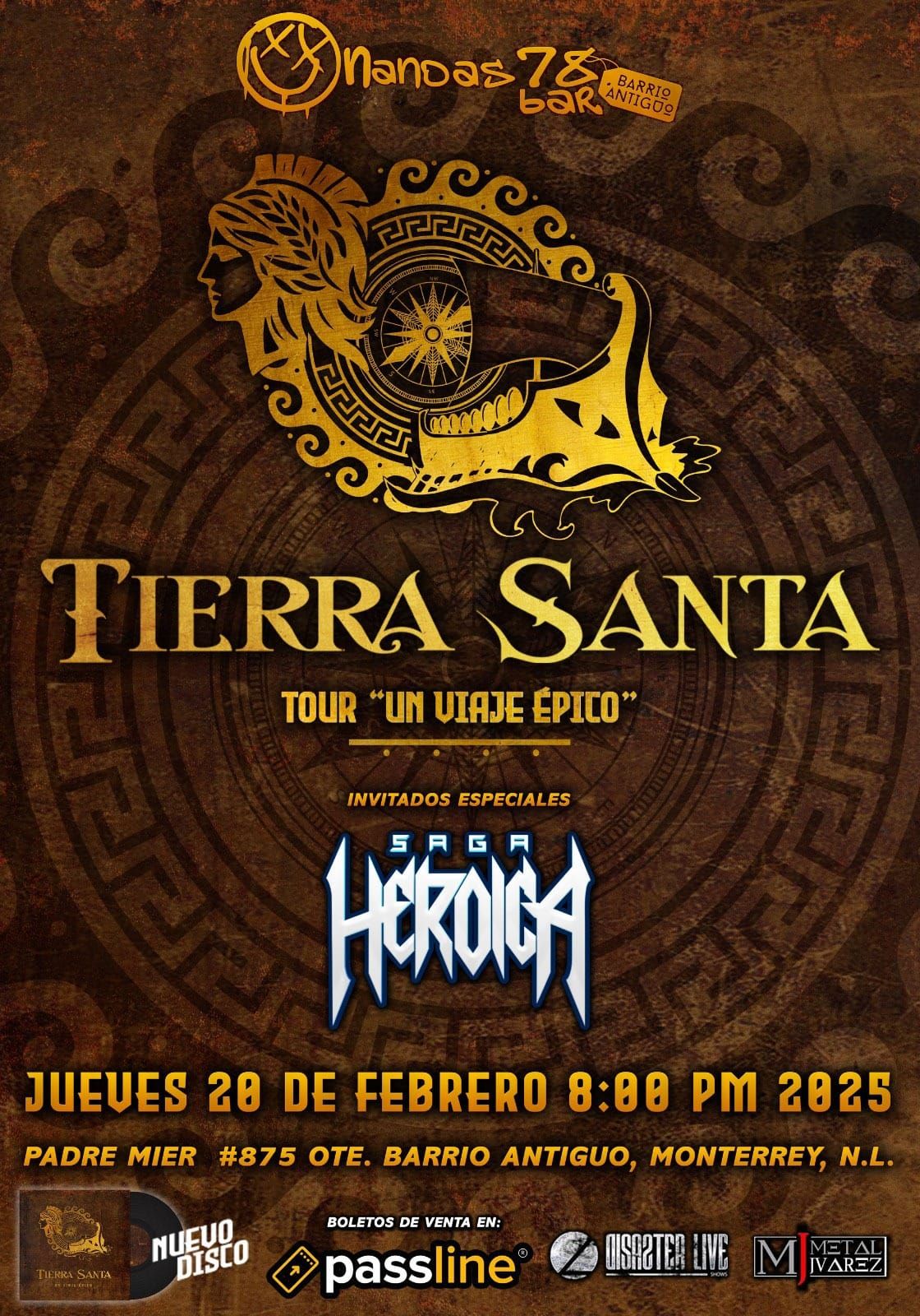 Tierra Santa En Monterrey - 20 Febrero 2025 - Nandas 78 Bar