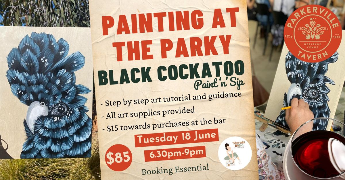 Black Cockatoo Paint 'n' Sip with Meraki Boho