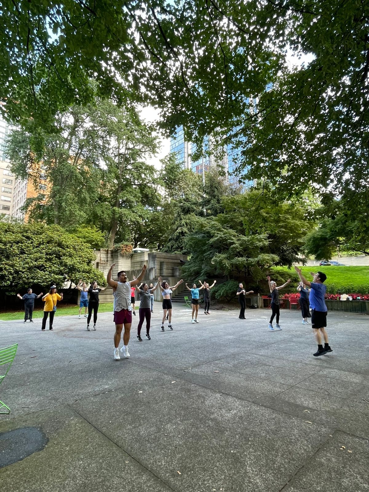 Zumba in Freeway Park