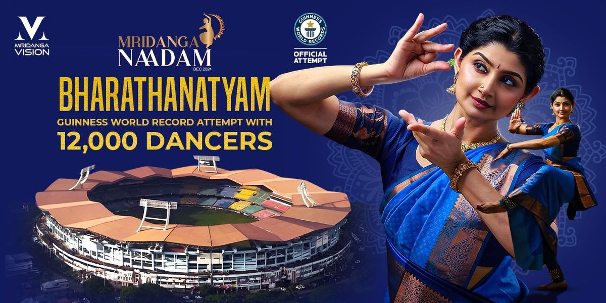 Bharathanatyam Guinness Record - Mridanga Naadam