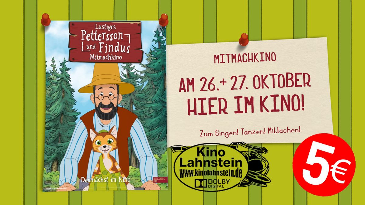 >>> MITMACH-KINO <<< LUSTIGES PETTERSSON UND FINDUS MITMACHKINO