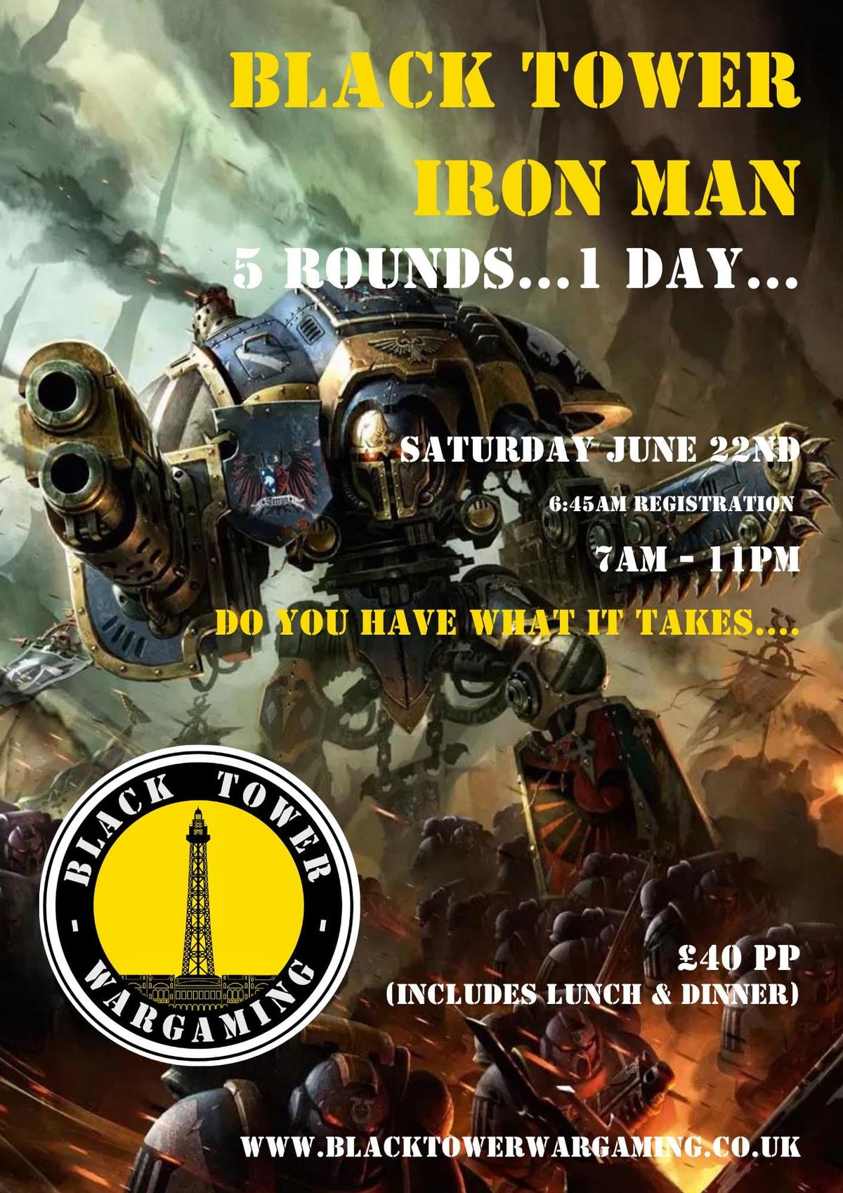 Black Tower Wargaming Warhammer 40k Iron Man Event! 