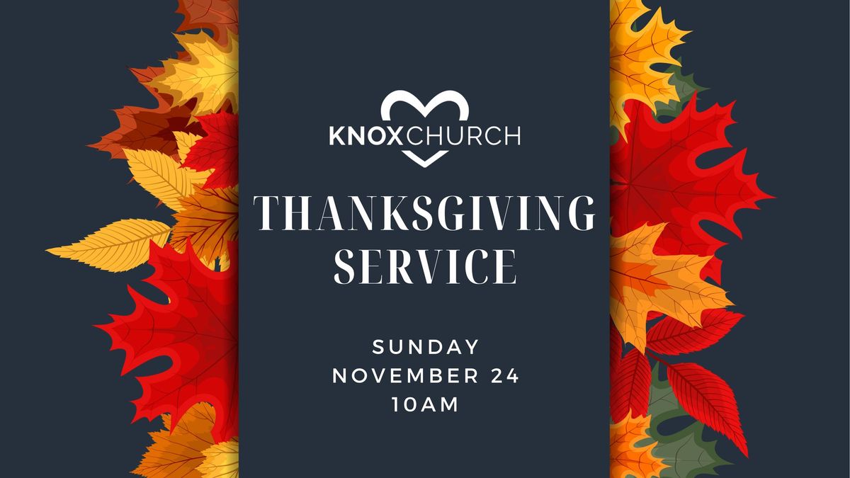 Thanksgiving Worship Service