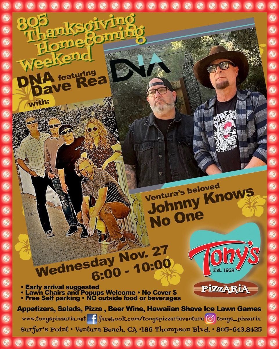 Johnny Knows No One Thanksgiving Eve at Tony's w Dave Rea