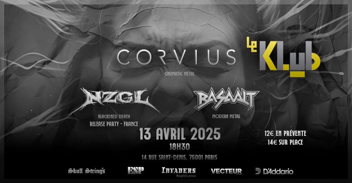 CORVIUS \/ NzgL \/ BASAALT live @ Le Klub