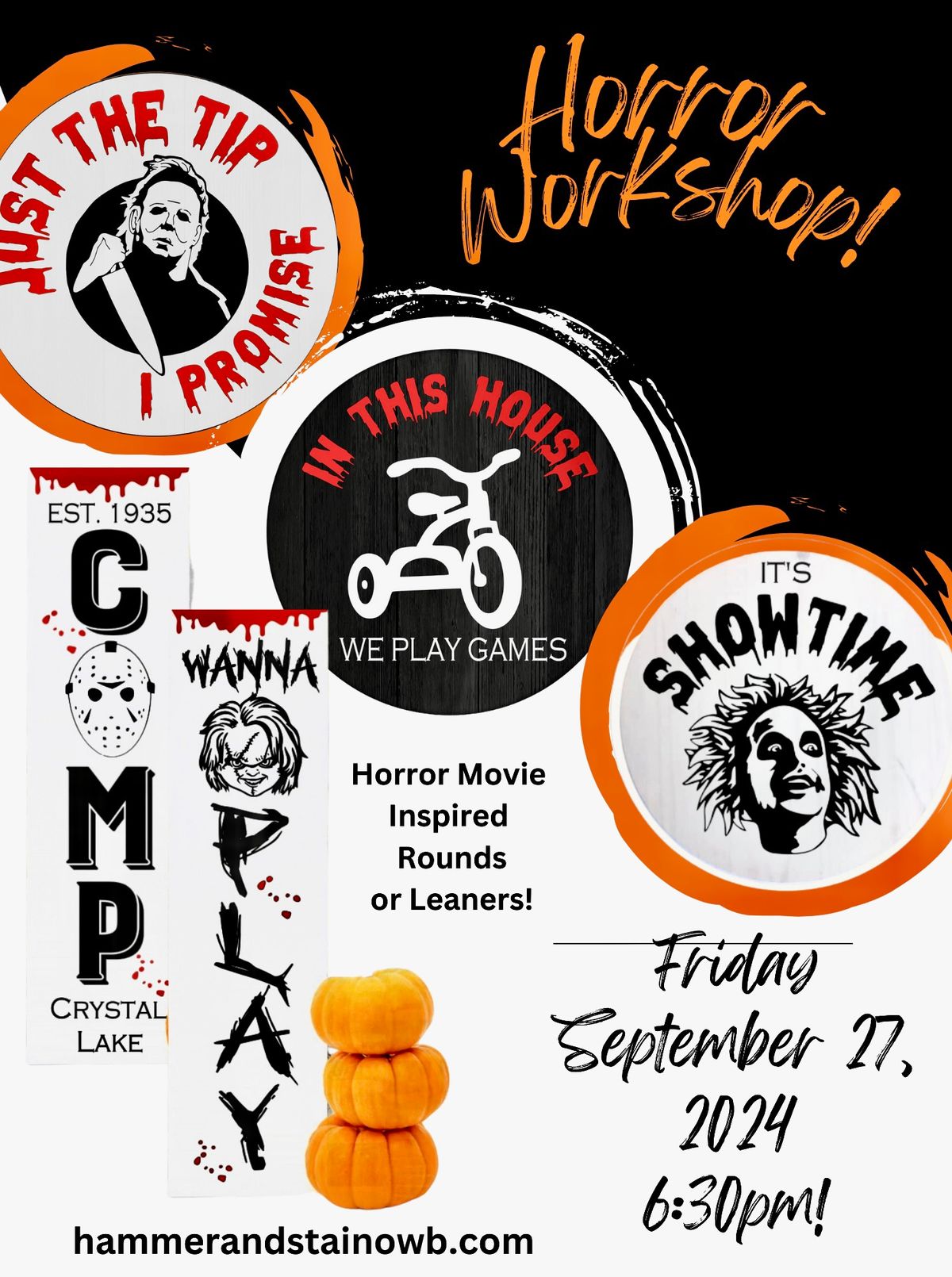 Horror Movie Fans Workshop!