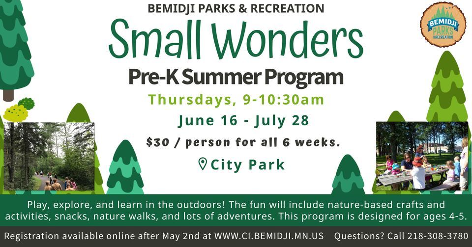 Small Wonders Pre-K Summer Program, Bemidji City Park, 16 June 2022