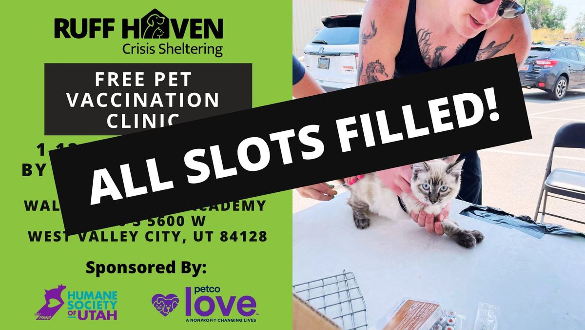 Free Pet Vaccination Clinic (January 2025)