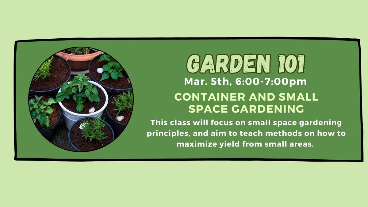 Container and Small Space Gardening Wednesday