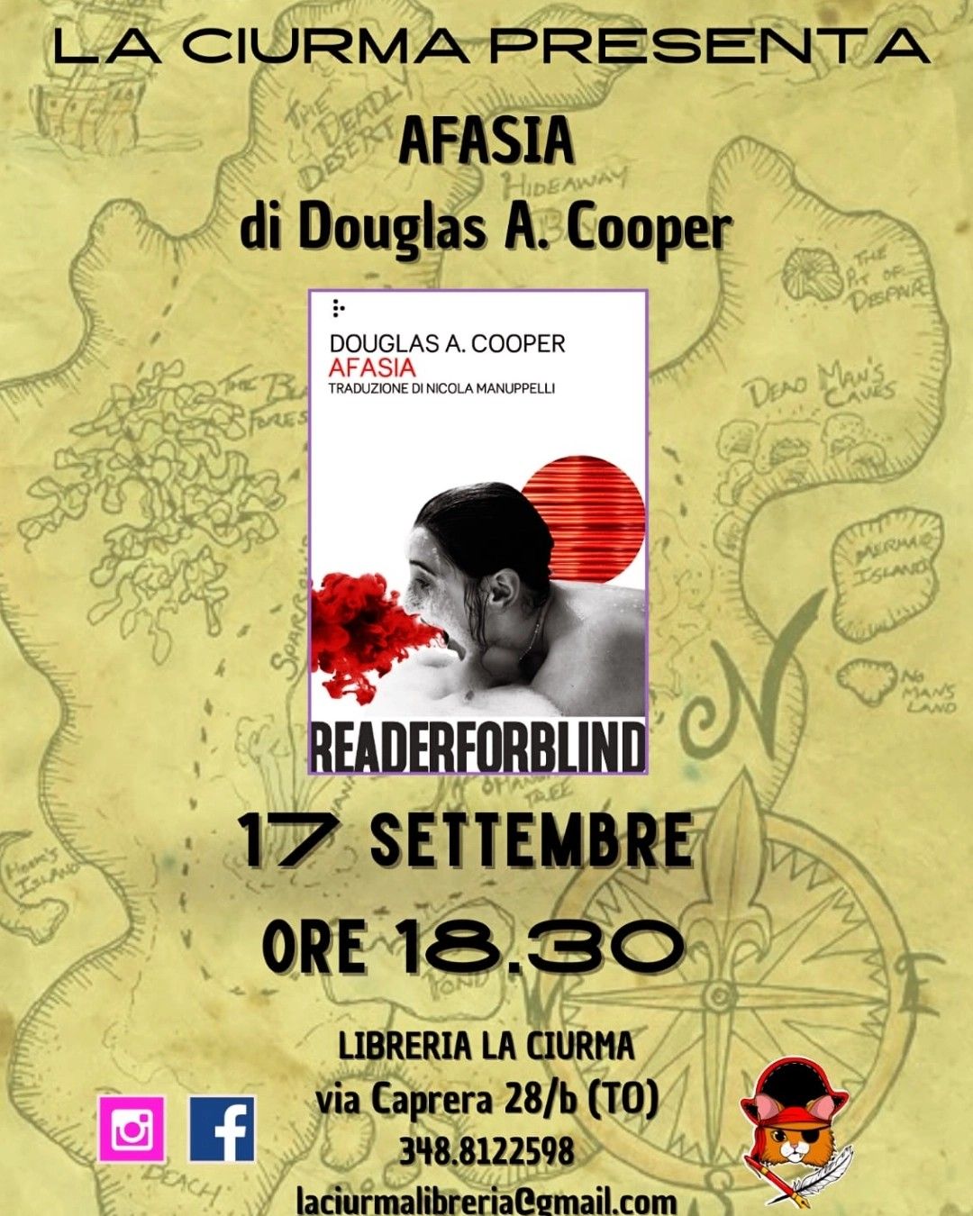 Presentazione di "Afasia", il nuovo libro di Douglas Cooper