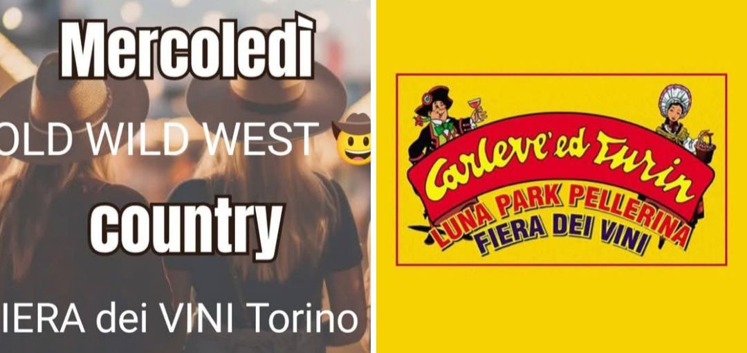 mercoledi 5 febbraio  Fiera dei Vini CARLEVE' ed TURIN Pellerina Torino@ballo country OLD WILD WEST