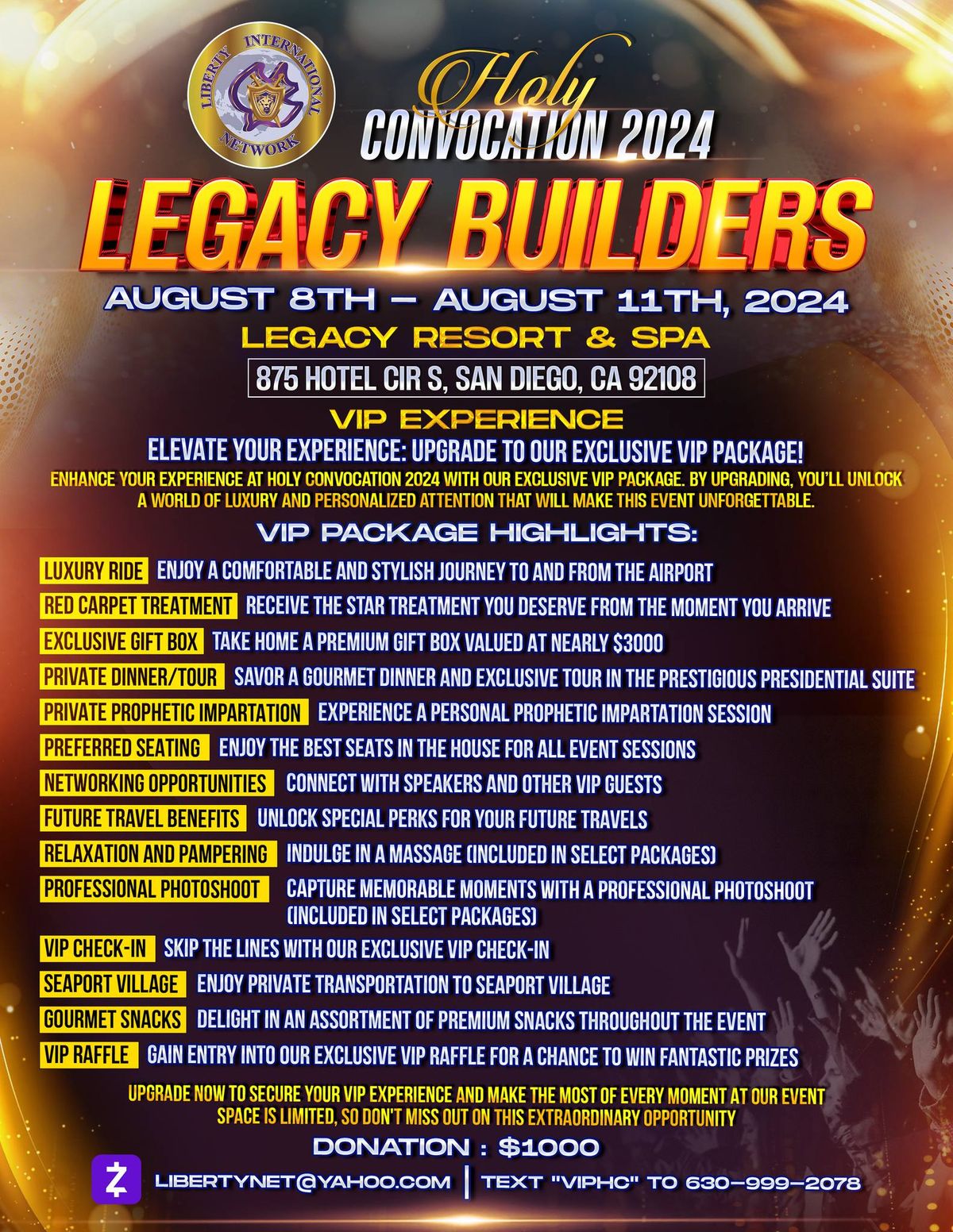 Holy Convocation 2024 Legacy Builders