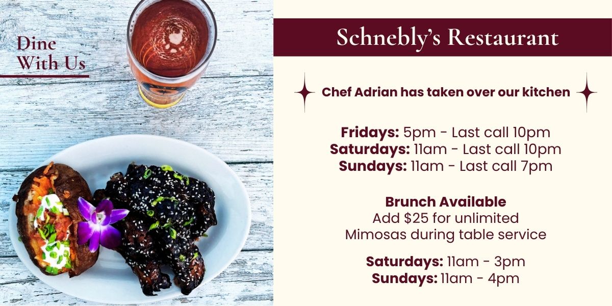 Saturday Brunch at Schnebly Winery!