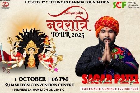 Sagar Patel Adhyashakti Navratri Garba 2025 in Hamilton