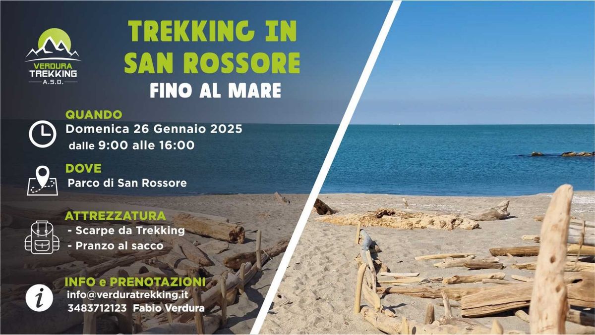 Trekk in SAN ROSSORE fino al mare 