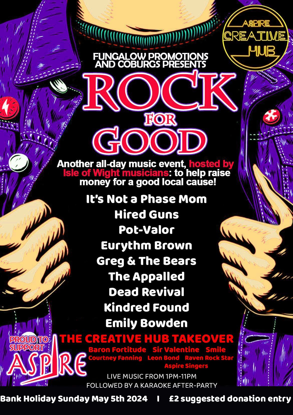 Rock For Good 2024: A Bank Holiday Charitable Sunday Session