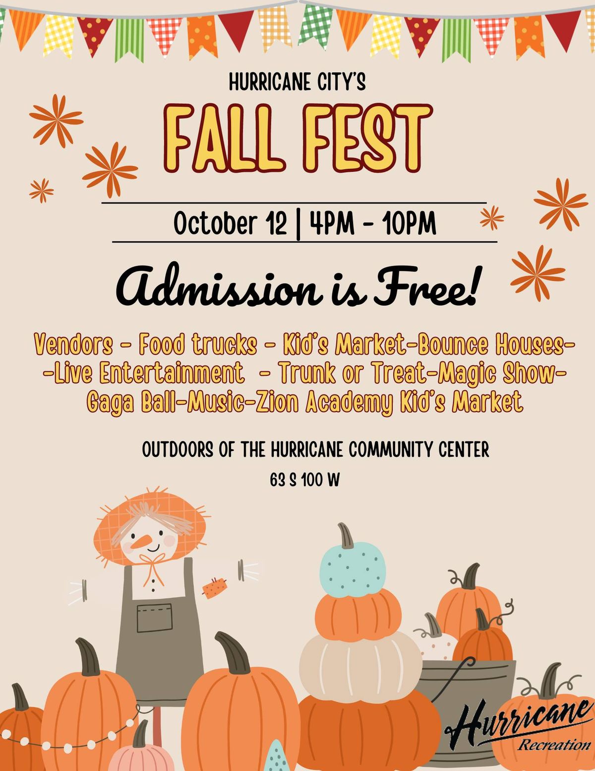 HURRICANE CITY'S FALL FEST!!!