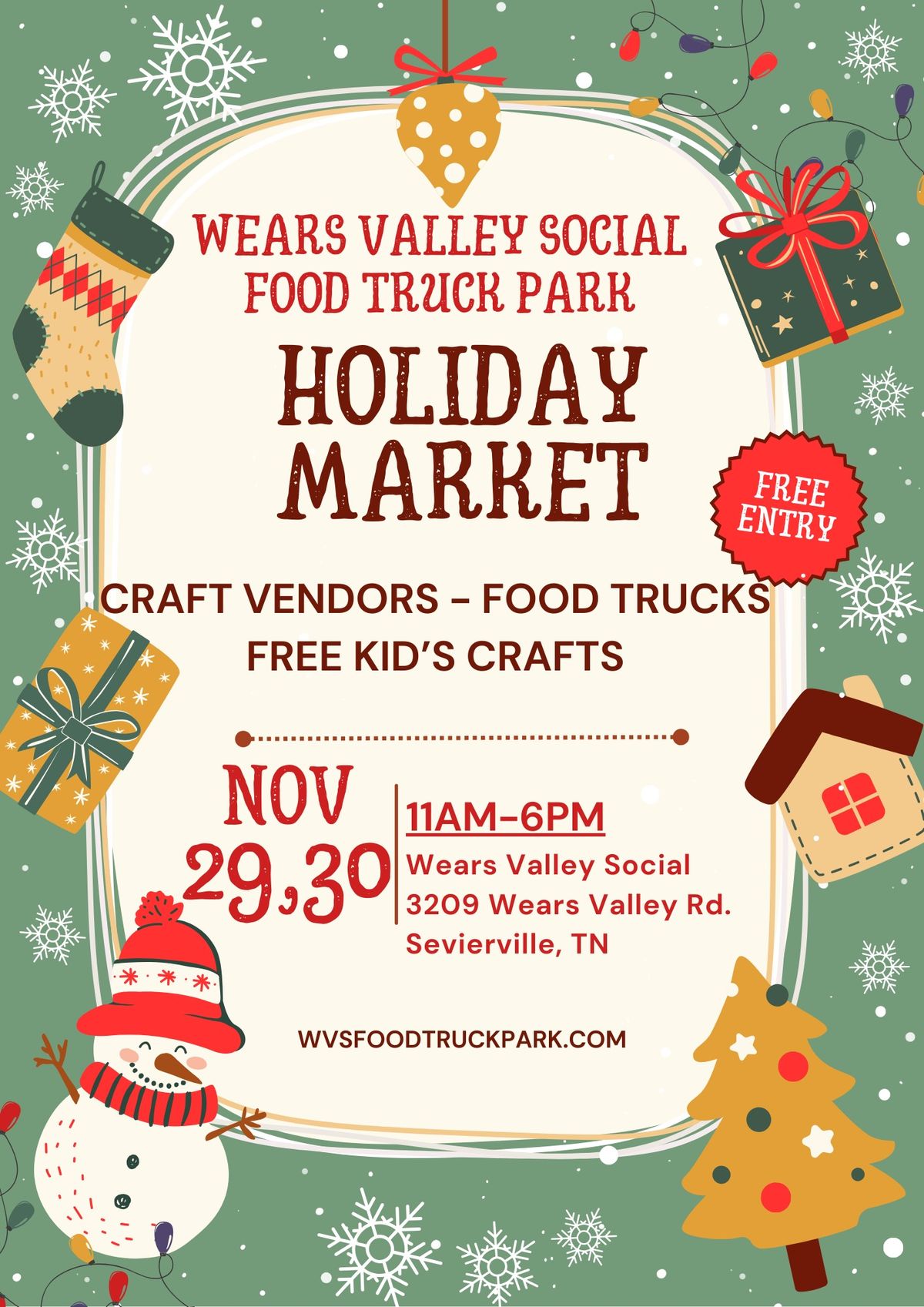 Wears Valley Social Holiday Market