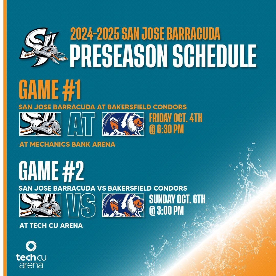 AHL Preseason - Bakersfield Condors at San Jose Barracuda