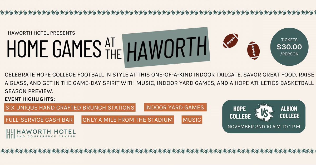 Home Games at the Haworth