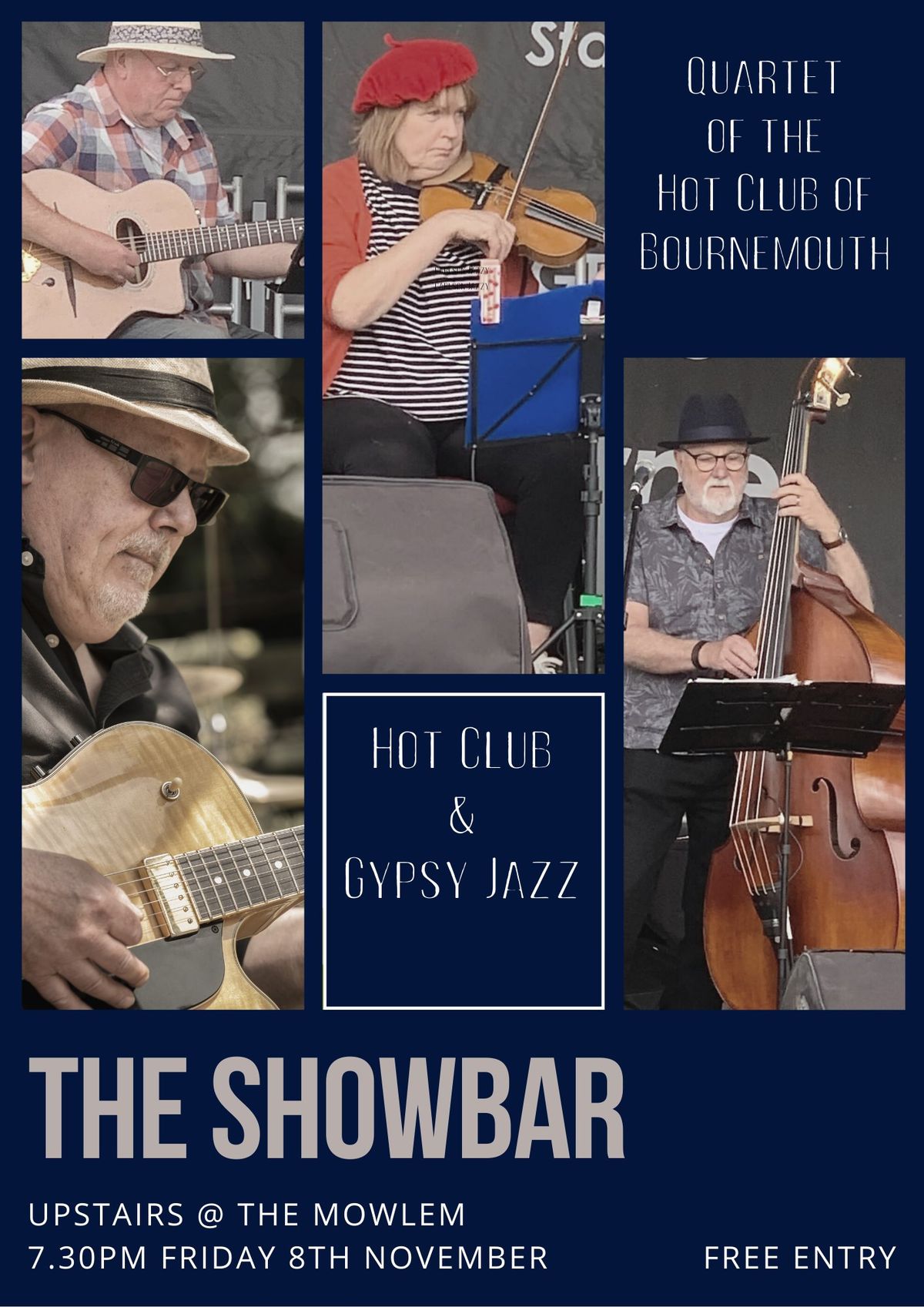 QHCB Gypsy Jazz Live in The Showbar - FREE