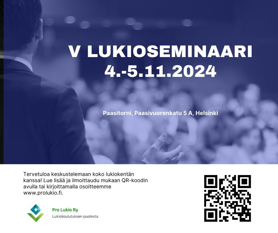 V Lukioseminaari 4.-5.11.2024