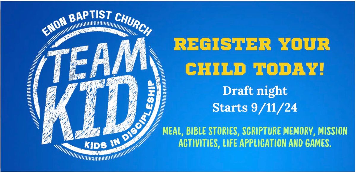 Enon Baptist Church TeamKID Draft Night