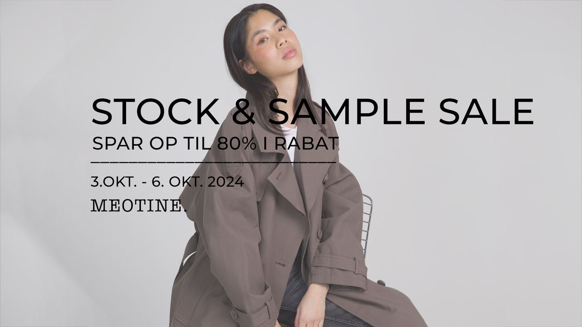 \u2728 MEOTINE. Stock & Sample Sale \u2013 Spar op til 80%! \u2728