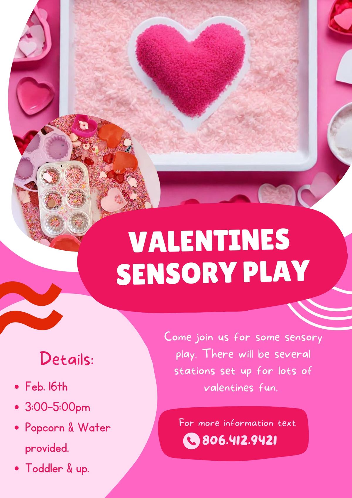 Valentines Sensory Play 