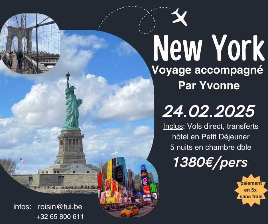 \ud83c\udf1f Voyage de Groupe accompagn\u00e9 \u00e0 New York \ud83c\udf1f