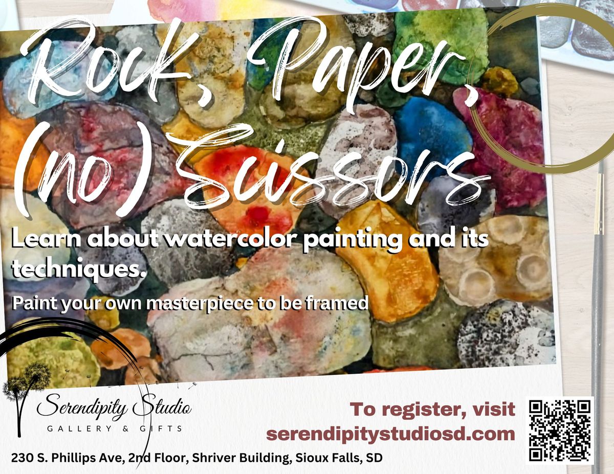 Rock, Paper, (no) Scissors - a guided paint class with artist Julie Dent