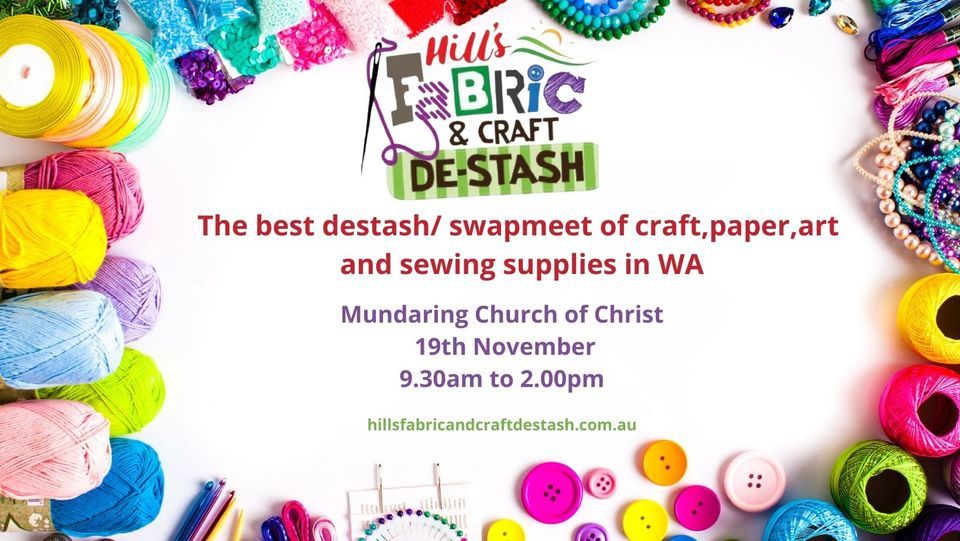 Hills Fabric and Craft De-Stash 19th November