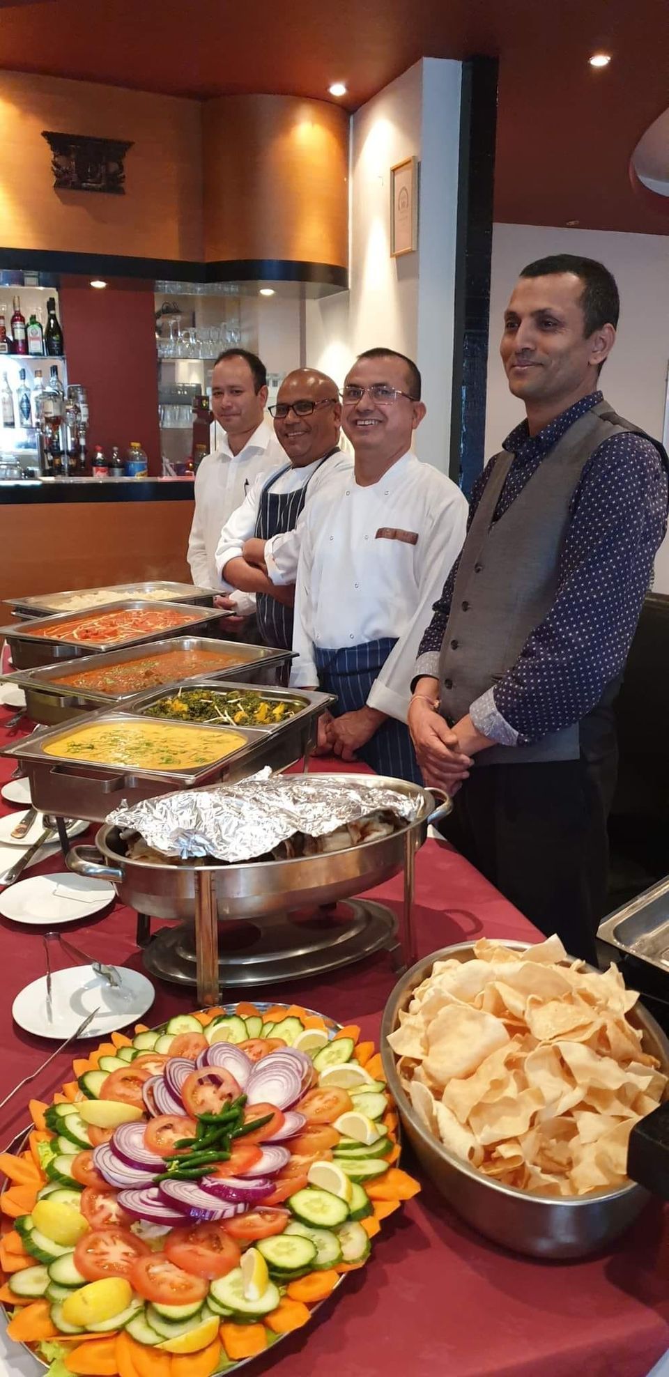 Nepalese Xmas lunch. Raising funds in support of the Royal Engineers Association. 