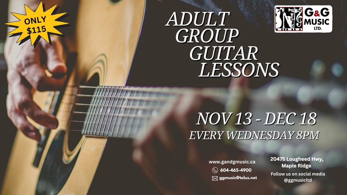 Adult Group Guitar Lessons