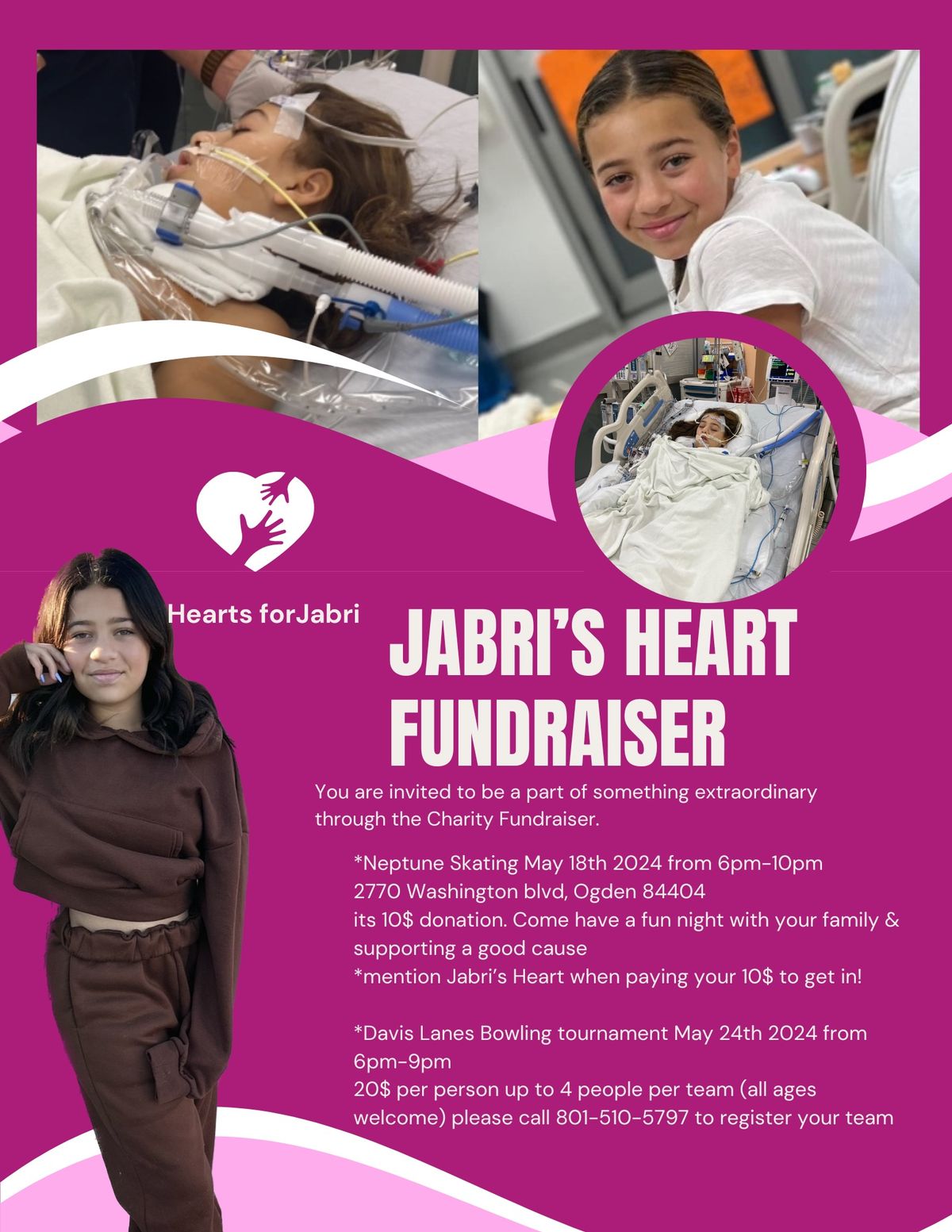 Support Jabris heart journey 