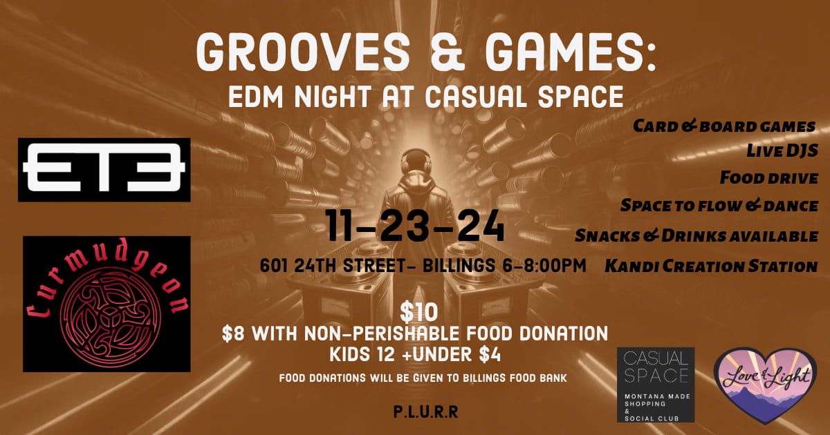 Groove & Games: EDM Night at Casual Space