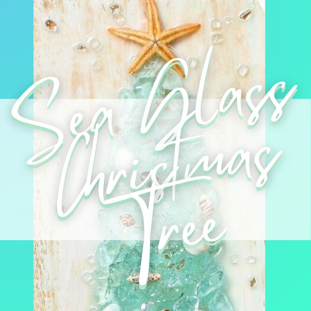 Sea Glass and Resin Christmas Tree