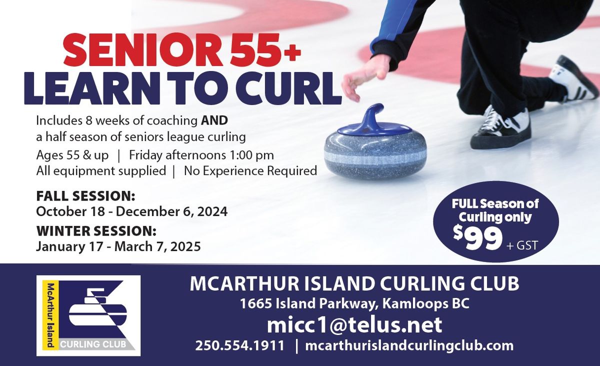 Seniors 55+ Learn to Curl Program