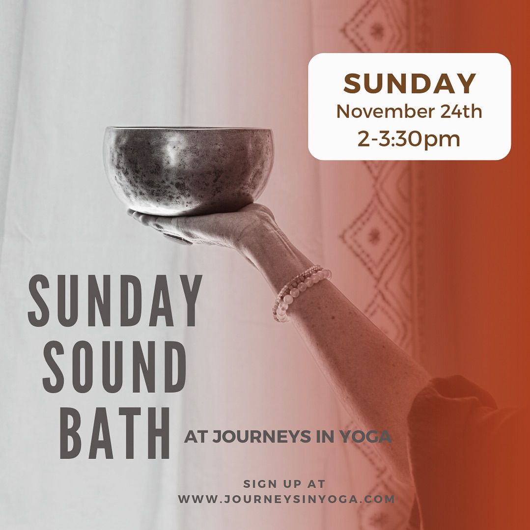 Sunday Sound Bath\u2022SOLD OUT! Please register now for 12\/8 & 12\/29