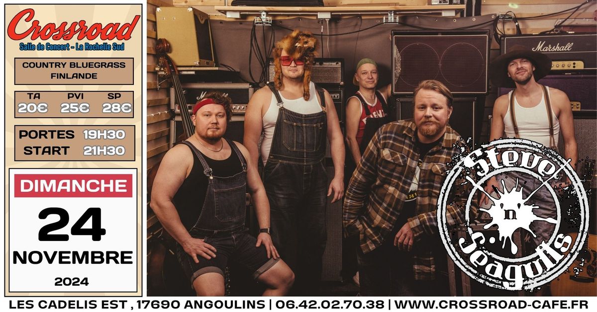 CONCERT | STEVE\u2019N\u2019SEAGULLS | Bluegrass Country | FINLANDE