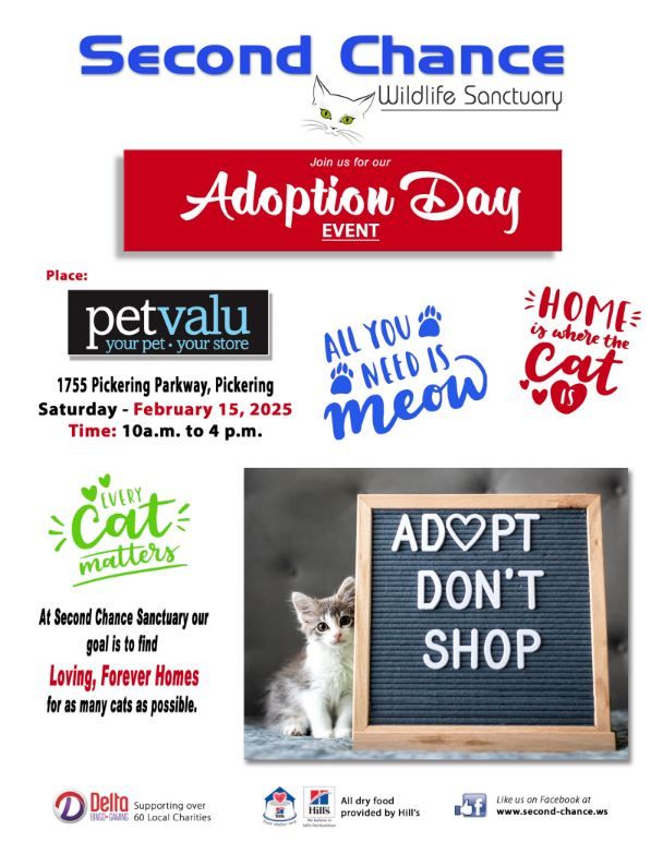 Adoption Event for Second Chance Wildlife Sanctuary