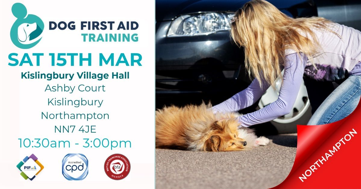 Kislingbury - Northampton Dog First Aid Course \u2764\ufe0f\u200d\ud83e\ude79\ud83d\udc36