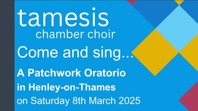 Come and sing a Patchwork Oratorio - includes Messiah, Crucifixion, Creation and much more!