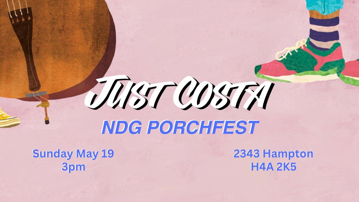 Just Costa at NDG Porchfest 2024